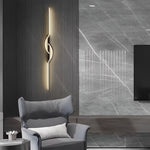 Strip Creative Stepless Dimming 3 Step Dimming Black Modern Wall Lamp - Lamp Outdoor
