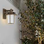 Vintage Glass Aluminum Waterproof European Style Outdoor Wall Sconces Lighting - Lamp Outdoor