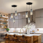 1 Pc Creative Iron Crystal Glass Industrial Style Chandelier Pendant Lights - Lamp Outdoor