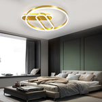 Geometric Circle LED Modern Flush Mount Lighting Ceiling Lights Hanging Light - Lamp Outdoor