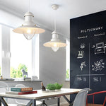 Round Retro Metal Hat Industrial Style Small Chandelier Pendant Lights - Lamp Outdoor