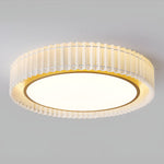 Circular Pleated 3 Step Dimming Light LED Nordic Ceiling Light Chandeliers - Lamp Outdoor