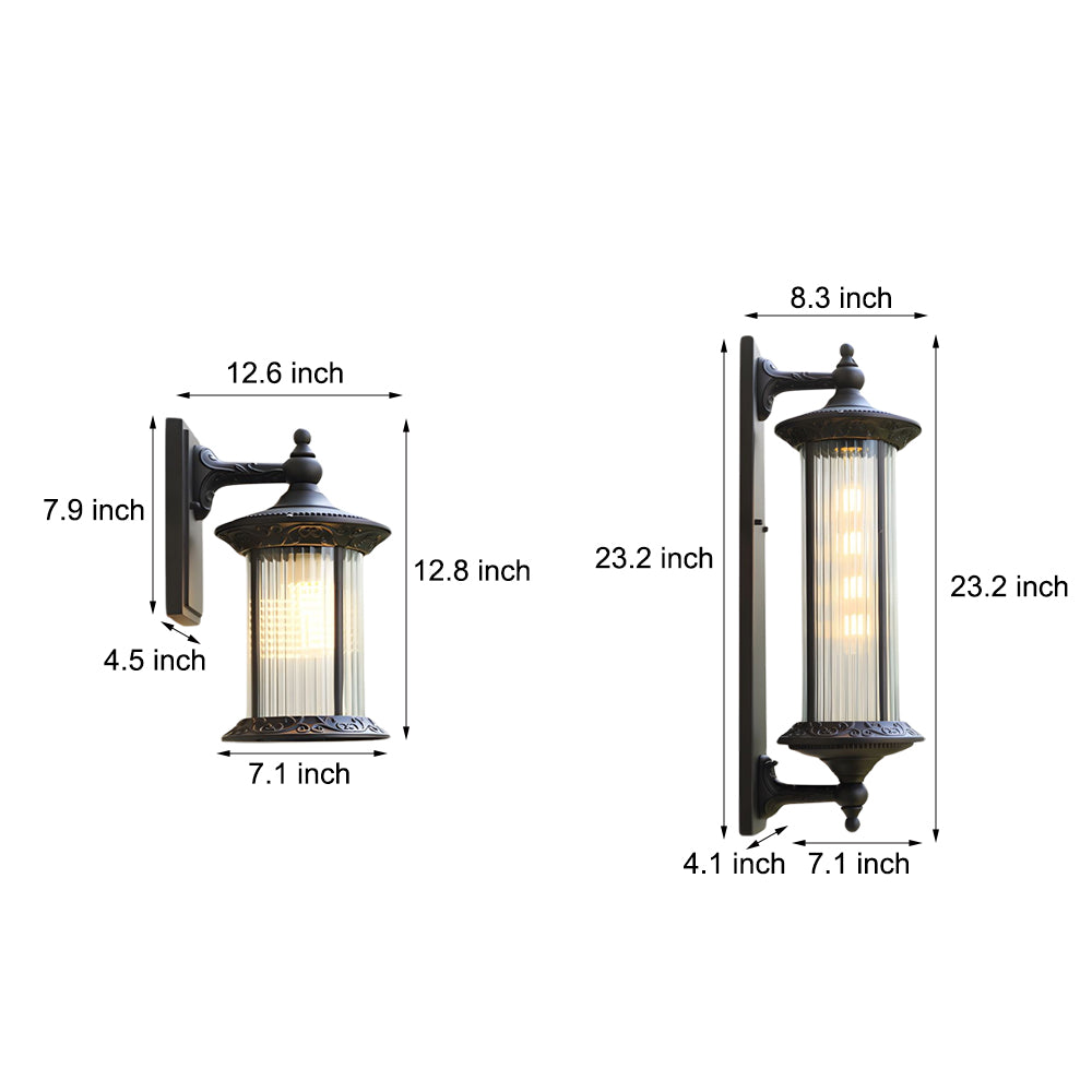 Coffee Gold Vintage Outdoor Wall Lights Waterproof - Lamp Outdoor