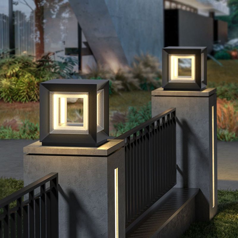 Ray LED Cube Metal Outdoor Lamps - Lamp Outdoor