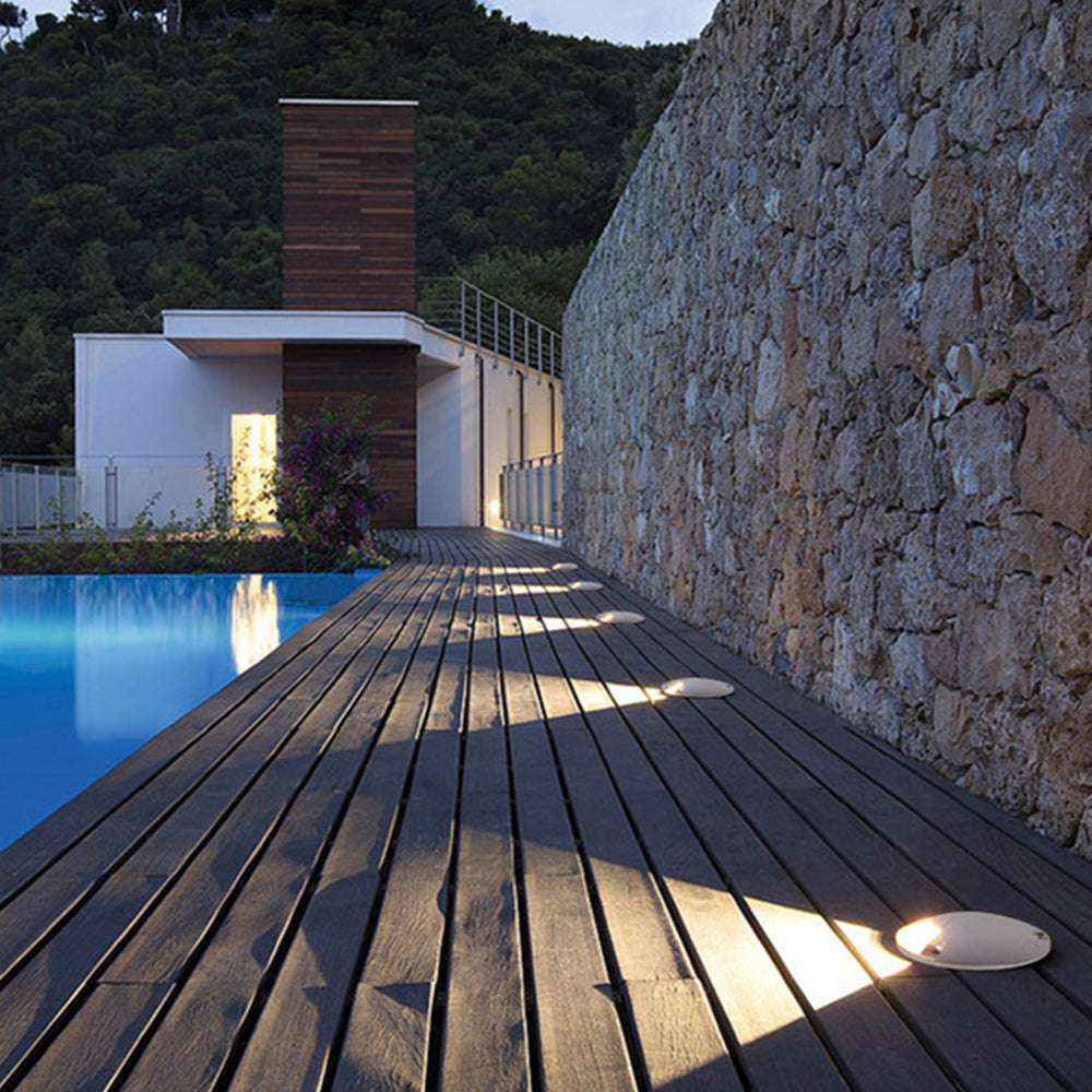 Ray Modern Metal Cylindrical Outdoor Deck Step Light - Lamp Outdoor