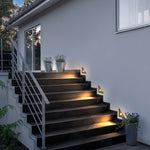 Ray Modern Triangle Motion Sensor Outdoor Deck Step Light - Lamp Outdoor