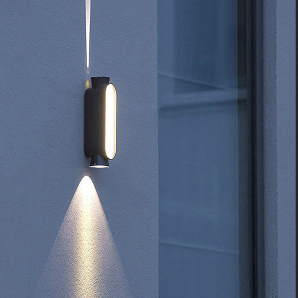 Ray Minimalist Up Down Acrylic Outdoor Wall Lamp - Lamp Outdoor
