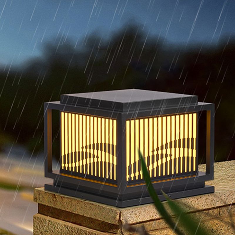 Ray Vintage LED Outdoor Light Post, Metal, Patio/Porch - Lamp Outdoor