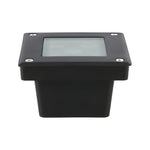 5-Light LED Modern Square In-Ground Well Lights Step Deck Lighting with Light Sensor for Pathways - Lamp Outdoor
