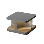 Modern square post cap light with sleek design and integrated LED for contemporary outdoor spaces