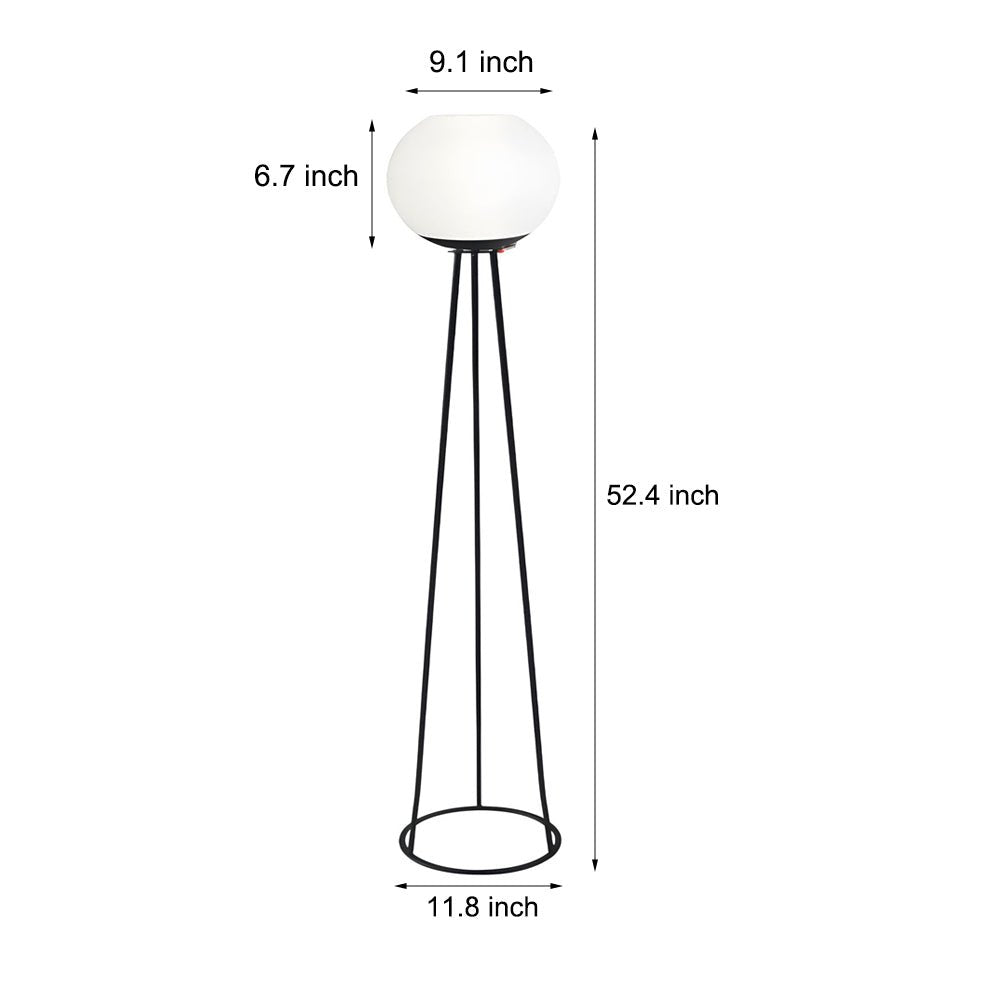 52 inch Globe LED Outdoor Tripod Standing Floor Lamp - Lamp Outdoor