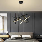 Amber Modern LED Metal Sputnik Chandelier - Lamp Outdoor