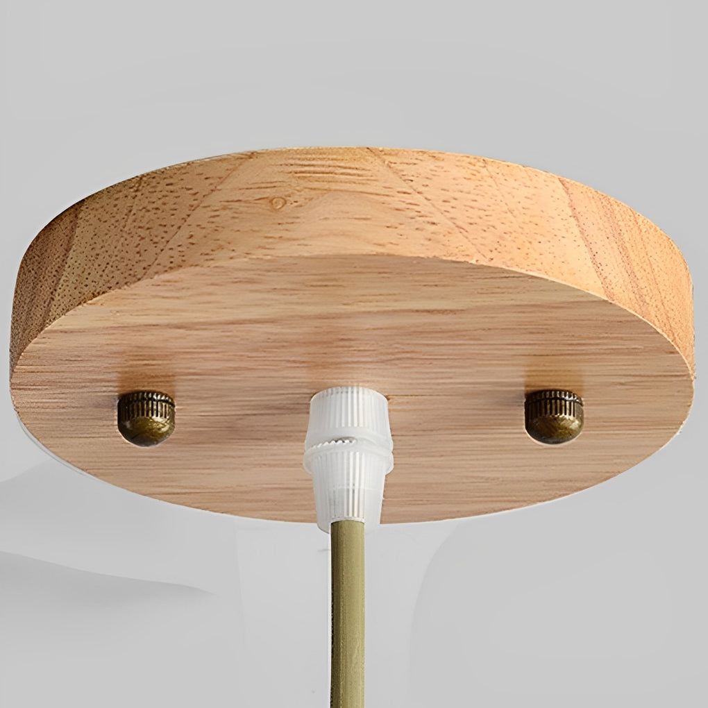 Round Bamboo Hand Woven Pendant Light Nature Inspired Country Ceiling Light - Lamp Outdoor