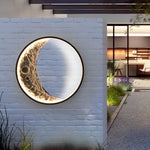 Modern Creative Outdoor Waterproof Moon LED Stair Aisle Exterior Wall Lamp - Dazuma