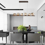 Irregular Glass Shade Stone Creative Cognac Color Modern Chandelier - Lamp Outdoor