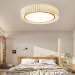 Circular Pleated 3 Step Dimming Light LED Nordic Ceiling Light Chandeliers - Lamp Outdoor