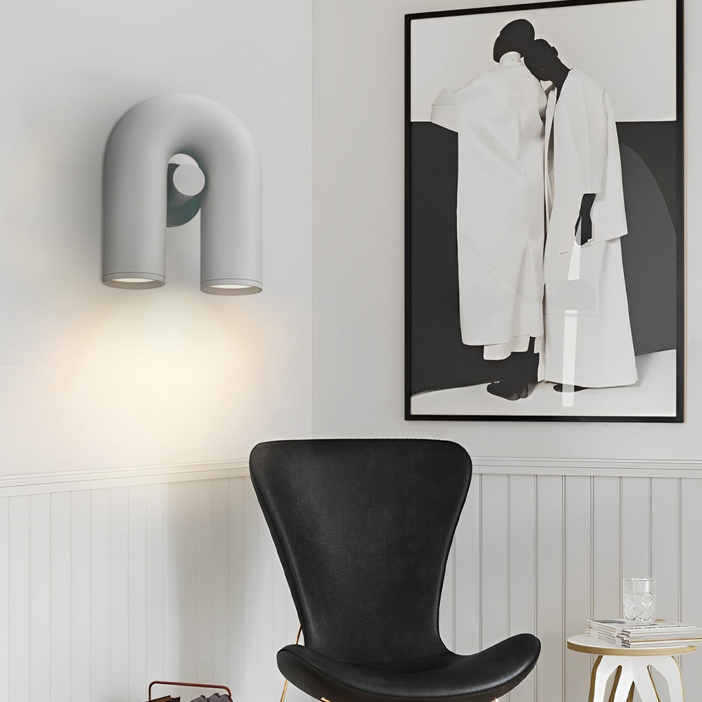 Rotatable U-Shaped Water Pipe LED Nordic Wall Lamp Wall Sconces Lighting - Lamp Outdoor