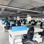 6 Pcs 47 Inches Rectangle Aluminum Long Linear LED Modern Office Pendant Lights - Lamp Outdoor