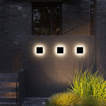 Ray Minimalist Round Square Outdoor Wall Lamp LED - Letslighting