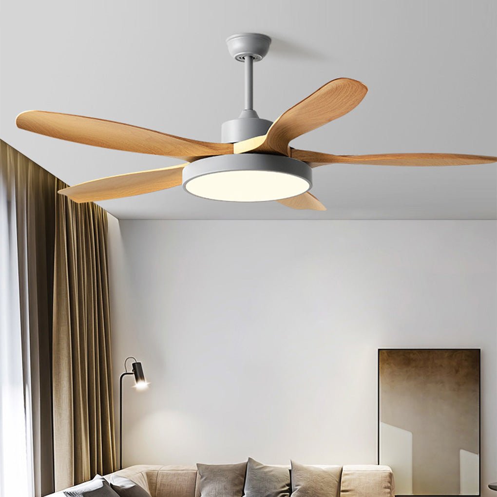60 Inch Ceiling Fan with Lights and Remote Control Nordic Ceiling Fan Lamp with Silent Inverter - Lamp Outdoor