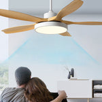 60 Inch Ceiling Fan with Lights and Remote Control Nordic Ceiling Fan Lamp with Silent Inverter - Lamp Outdoor