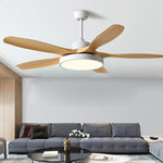 60 Inch Ceiling Fan with Lights and Remote Control Nordic Ceiling Fan Lamp with Silent Inverter - Lamp Outdoor