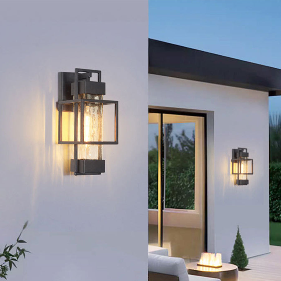 Waterproof Iron Art Black Outdoor Sconces Vintage Style - Lamp Outdoor