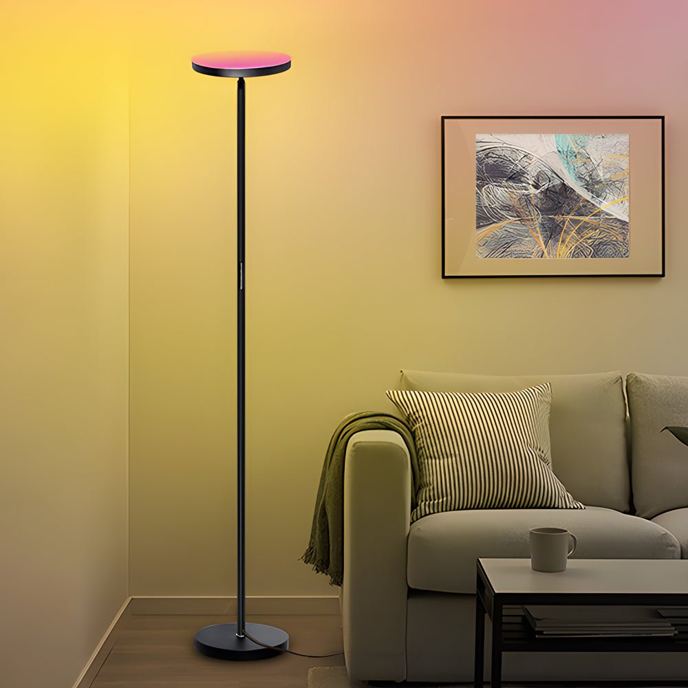 66 inch Dimmable RBG LED Torchiere Adjustable Floor Lamp - Lamp Outdoor