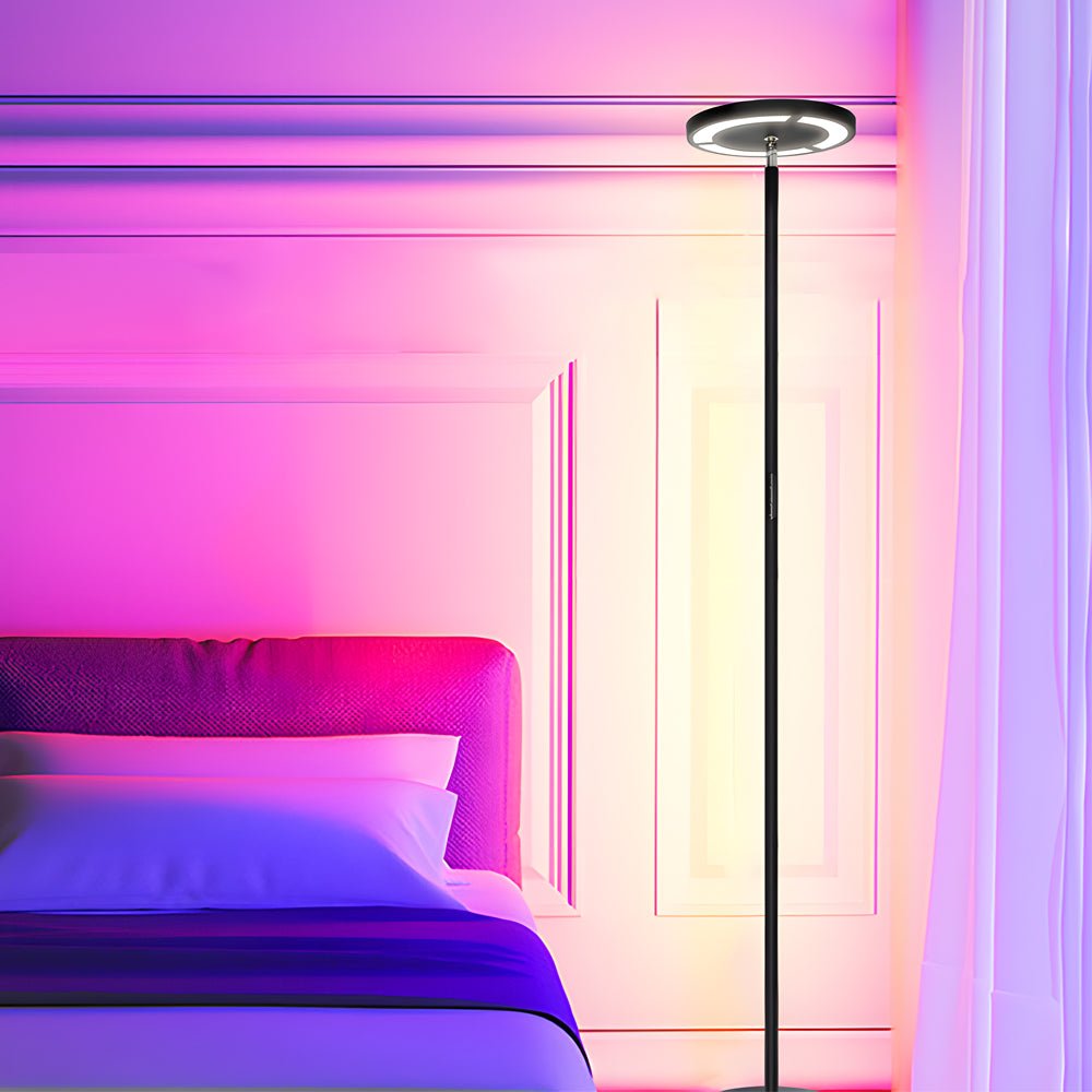 66 inch Dimmable RBG LED Torchiere Adjustable Floor Lamp - Lamp Outdoor