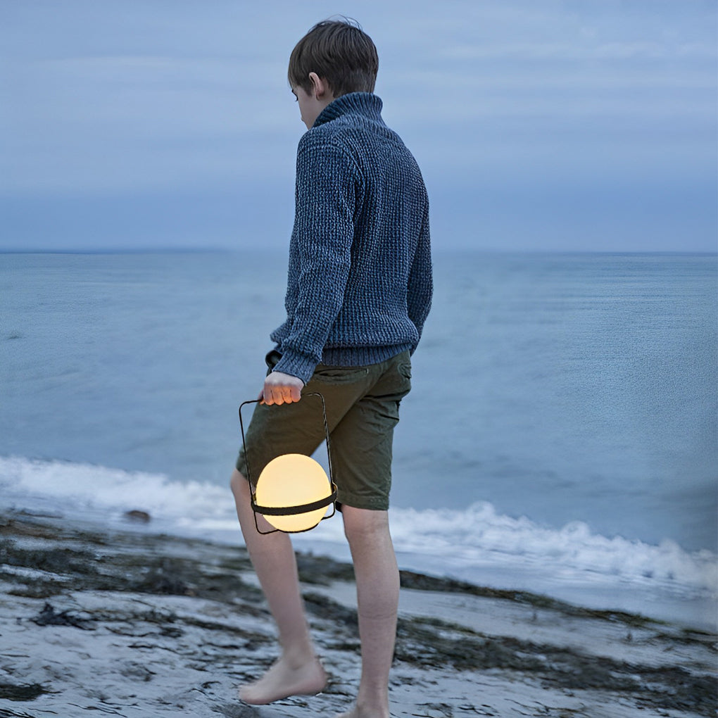 Portable Ball Waterproof USB Rechargeable Colorful Light Table Lamps - Lamp Outdoor
