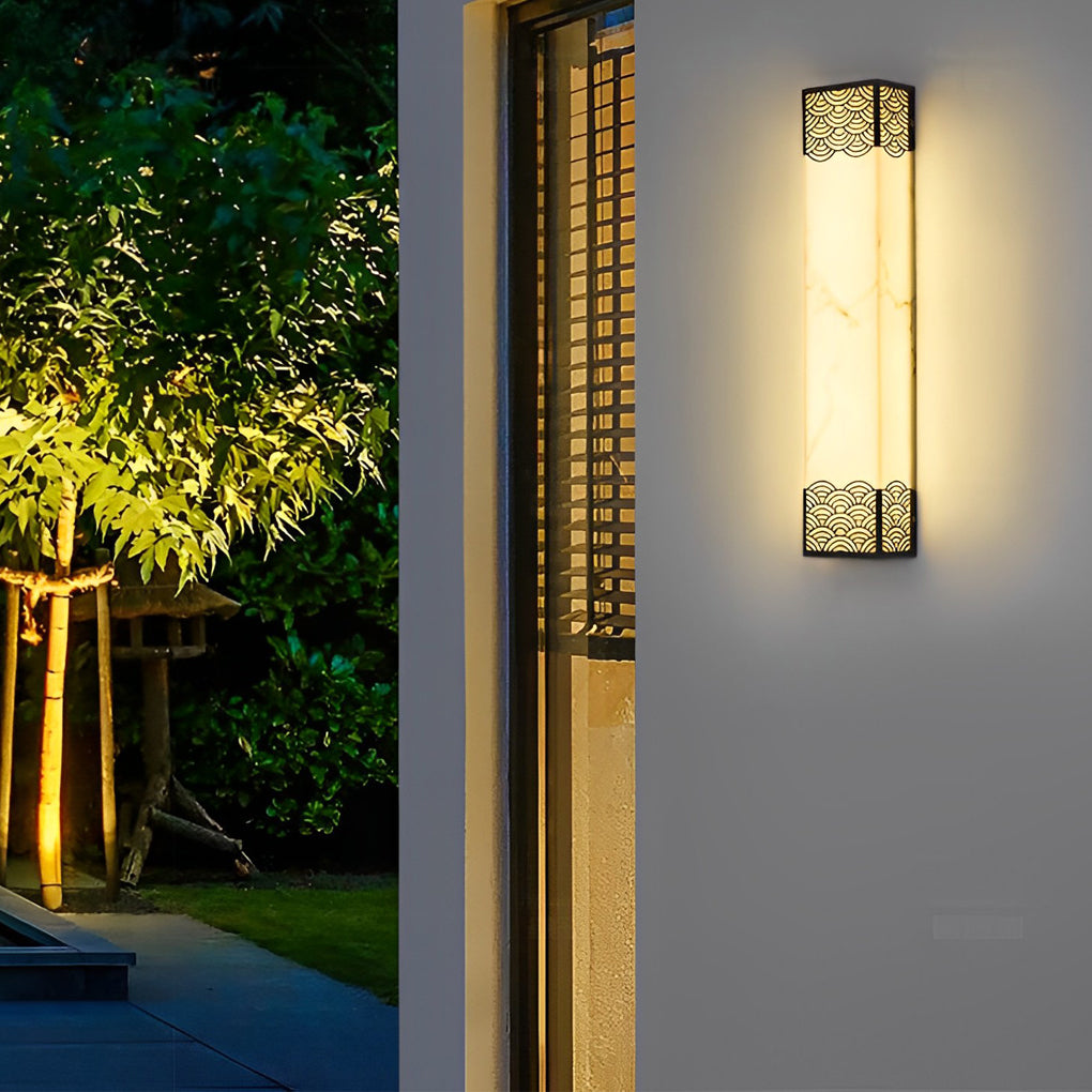 Rectangular Resin LED Waterproof Vintage Outdoor Wall Lights Wall Lamp - Lamp Outdoor