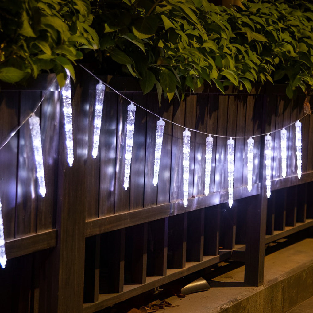Creative Waterproof Modern Outdoor Solar LED Icicle Lights String Lights - Lamp Outdoor
