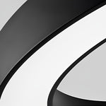 Curved Slim C Shape LED Pendant Half-Circle Hanging Profile Light for Office - Lamp Outdoor