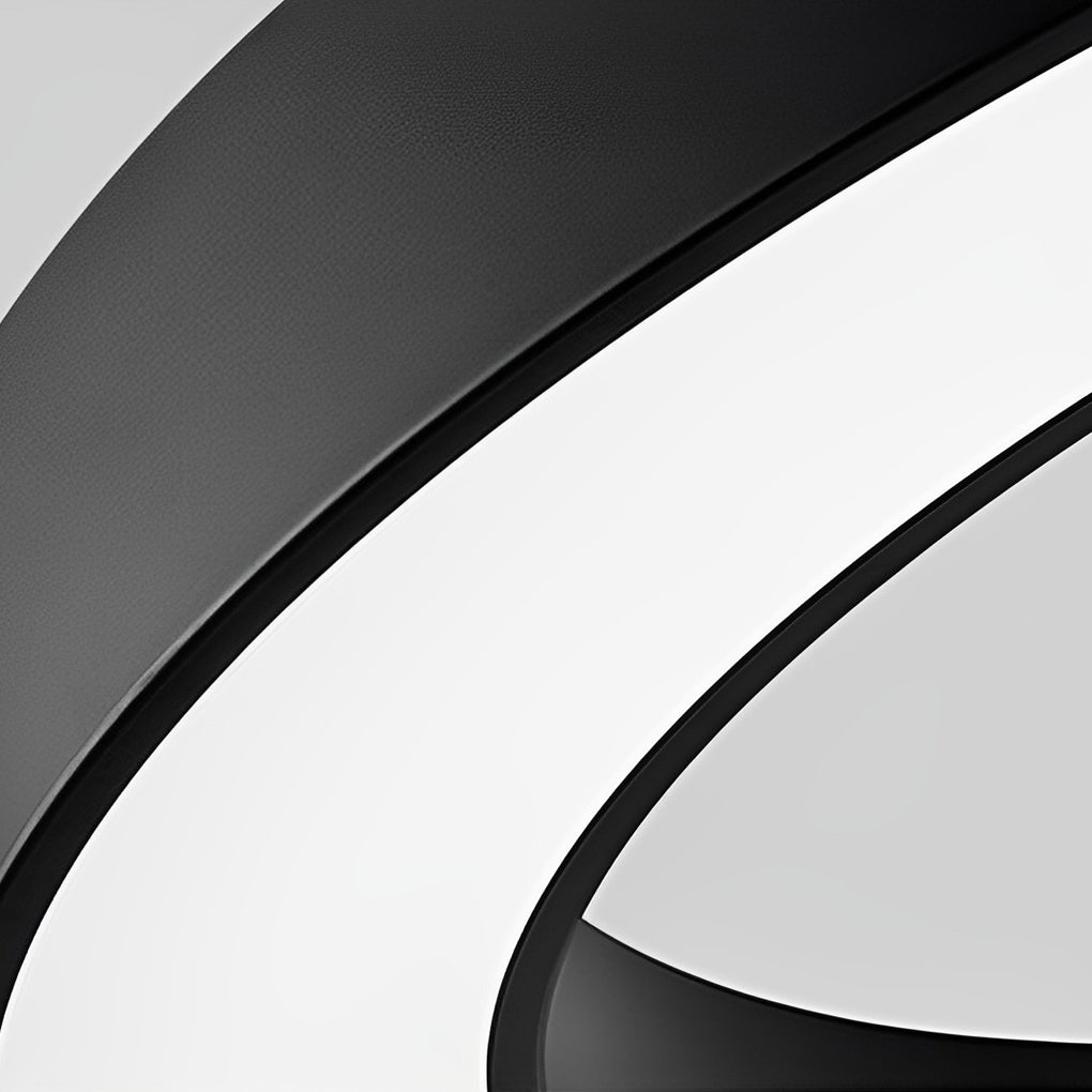 Curved Slim C Shape LED Pendant Half-Circle Hanging Profile Light for Office - Lamp Outdoor