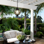 Waterproof Glass Ball Retro European Style Outdoor Chandelier - Dazuma