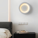 Creative Resin Round Moon LED Nordic Wall Lamp Wall Sconce Lighting - Lamp Outdoor