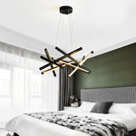 Amber Modern LED Metal Sputnik Chandelier - Lamp Outdoor