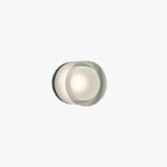 Valentina Modern Mini Drum Metal/Acrylic Outdoor Wall Lamp, Transparent - Letslighting
