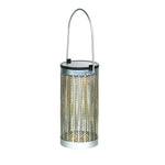 7.3-Inch H Metal Cutout Solar Portable Hanging Lantern - Lamp Outdoor