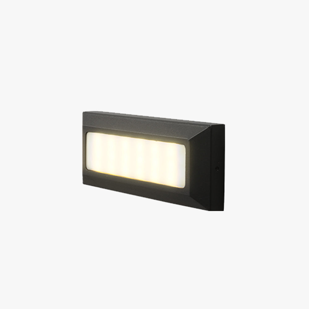 Ray Rectangular Outdoor Deck & Step Light, 2 Color, 9.1"x3.1" - Lamp Outdoor
