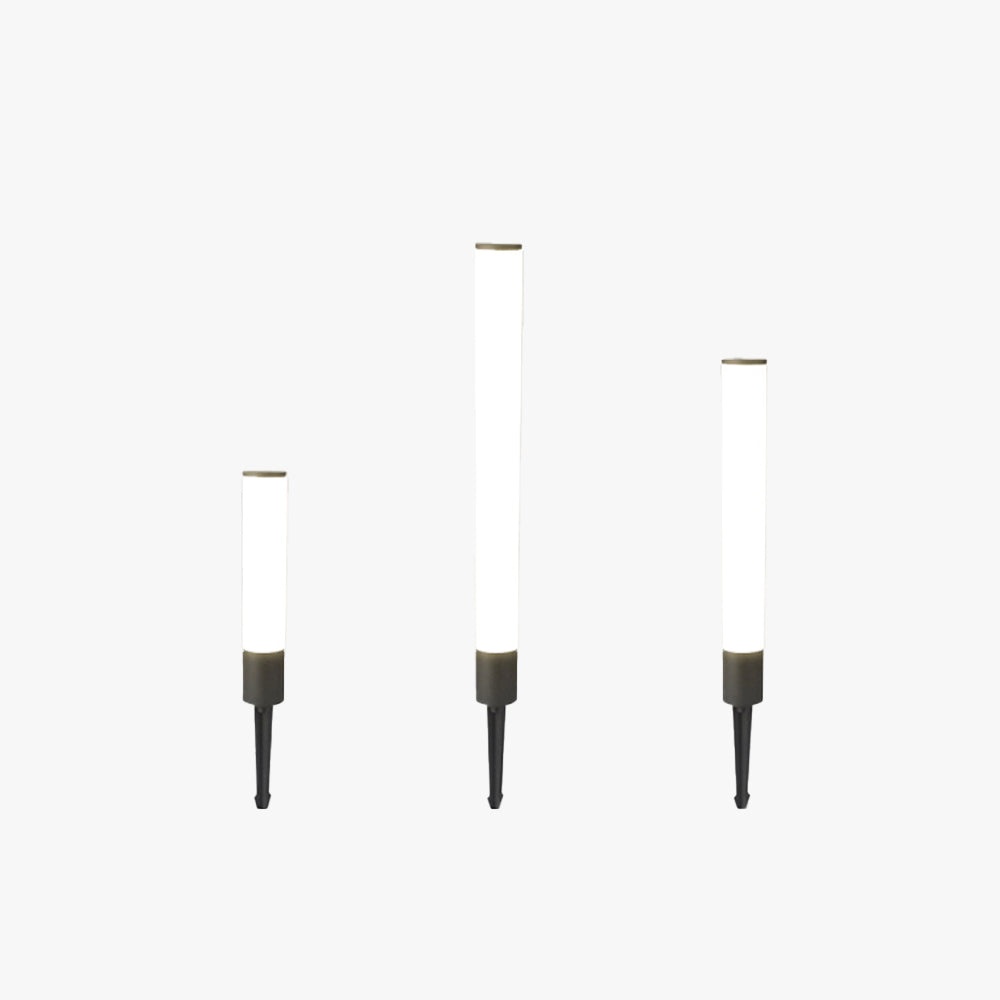 Ray Minimalist Cylindrical Acrylic Outdoor Ground Ligh - Lamp Outdoor