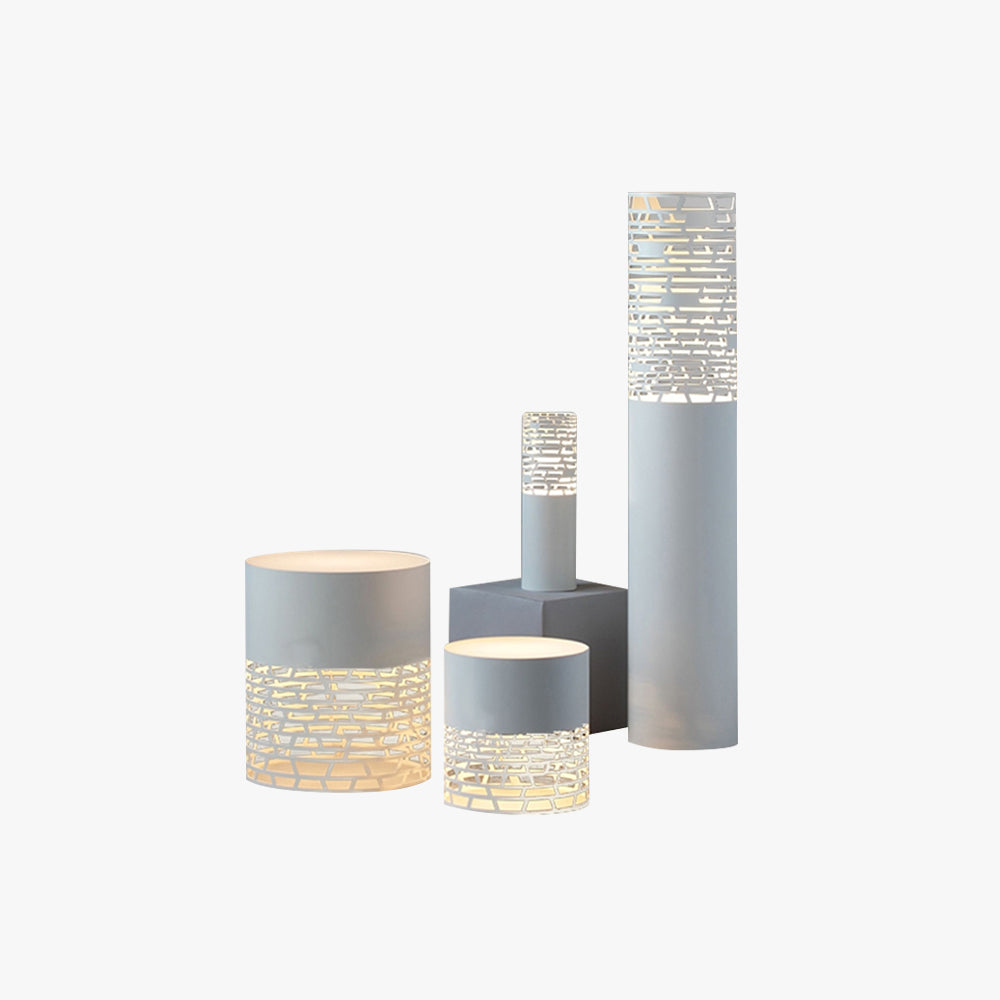 Ray Modern Metal Cylindrical Hollow Outdoor Path Light - Lamp Outdoor