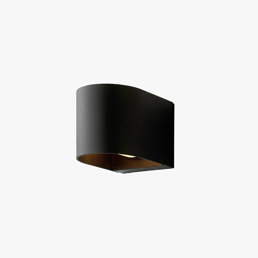 Ray Modern Cylinder Metal Outdoor Wall Lamp, Balck - Lamp Outdoor