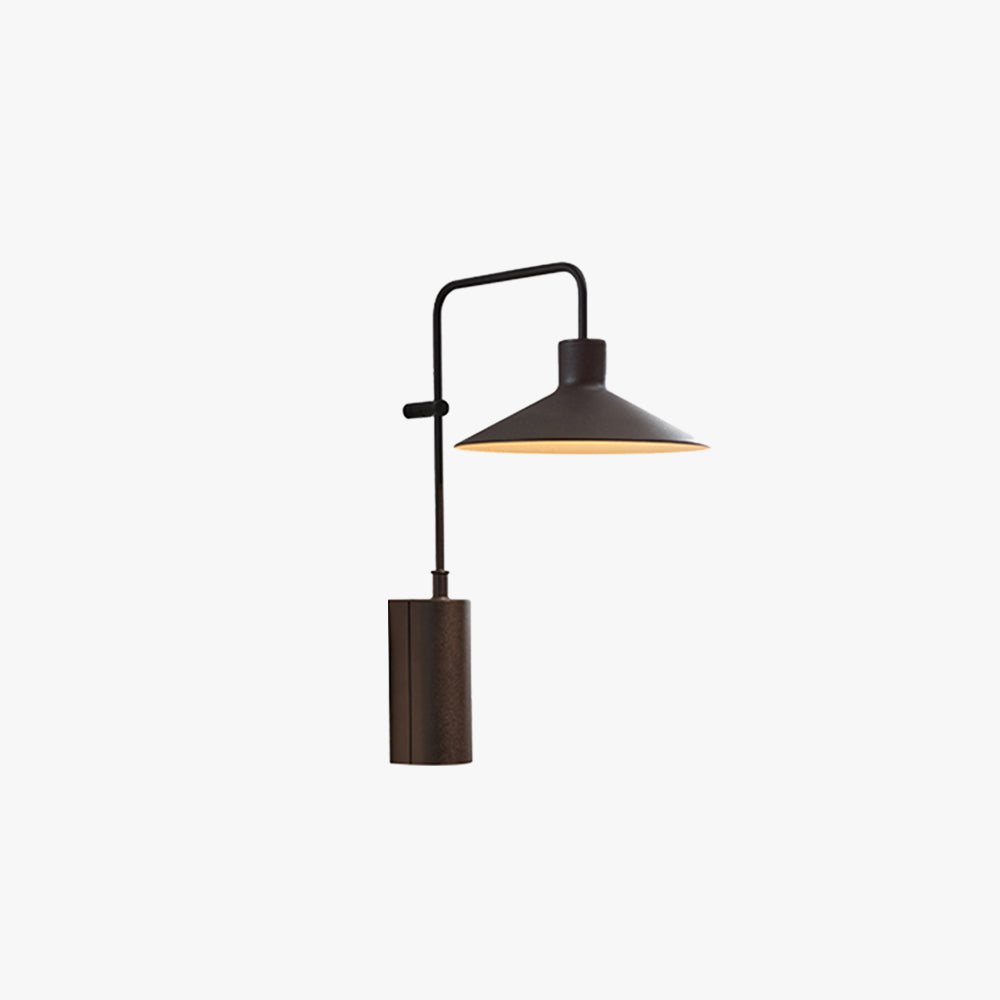 Arisha Modern Minimalist Wide Cone Shape Metal Outdoor Waterproof Wall Lamp - Letslighting