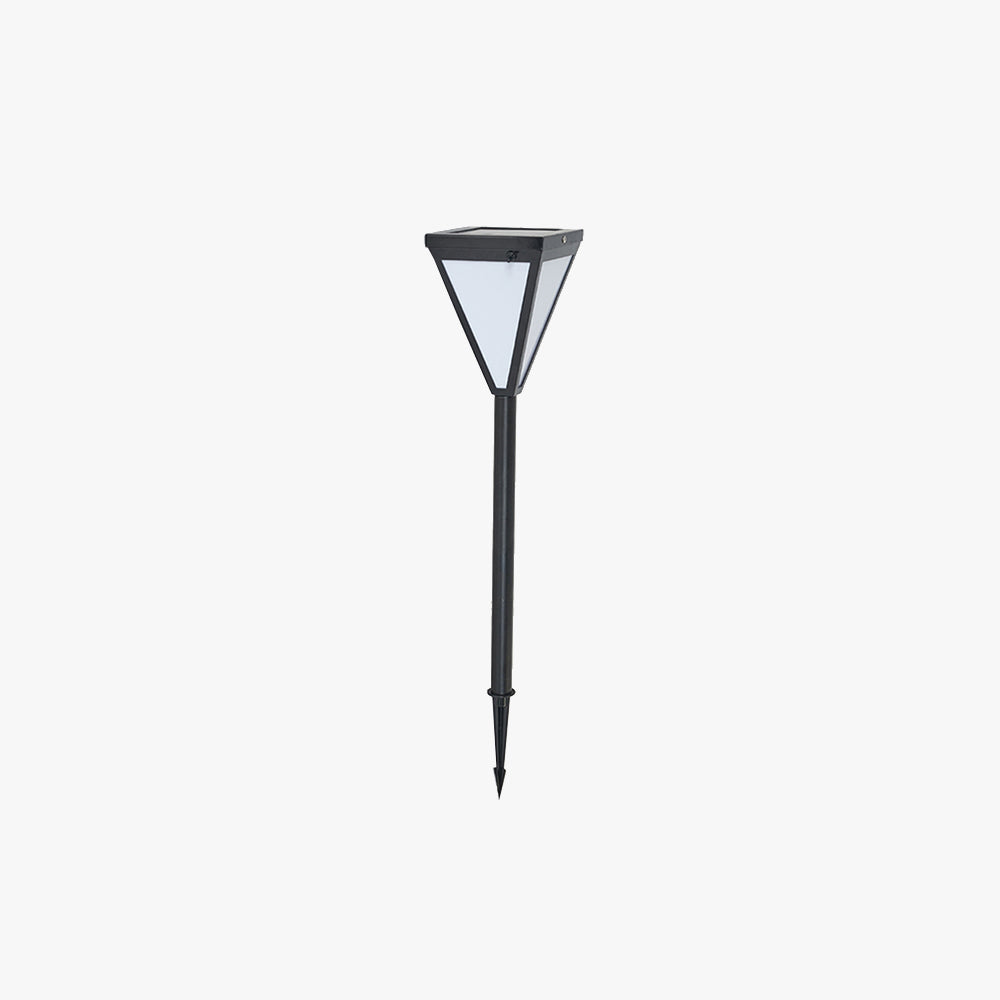 Ray Modern Metal Tapered Solar Outdoor Path Light - Lamp Outdoor