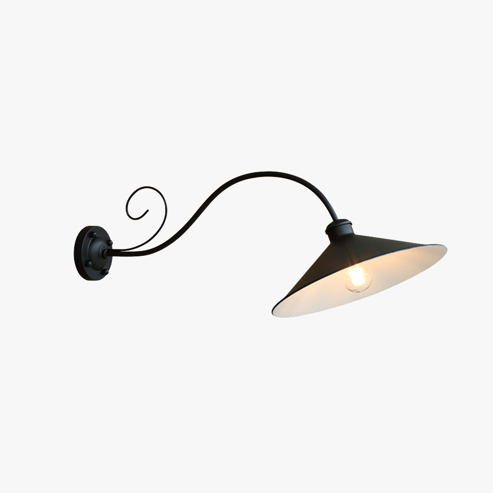 Silva Vintage Cap-shaped Metal Outdoor Wall Lamp Antique - Lamp Outdoor