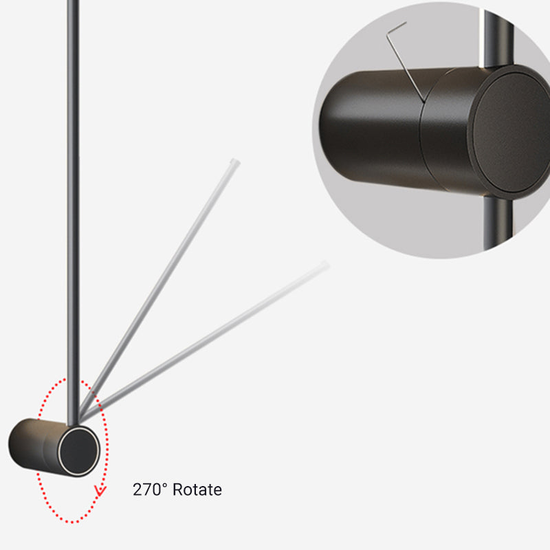 Arisha Minimalist Rotatable Linear LED Outdoor Wall Lamp Corridor Garden - Letslighting