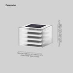 Ray Modern Rectangular Metal Acrylic Outdoor Solar Lamp - Lamp Outdoor