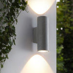 Ray Minimalist Cylindrical LED Outdoor Wall Lamp Cement Garden Corridor - Letslighting