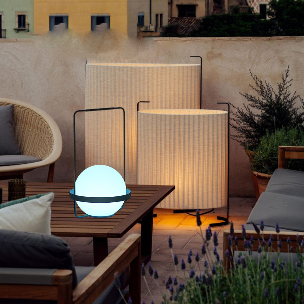 Portable Ball Waterproof USB Rechargeable Colorful Light Table Lamps - Lamp Outdoor